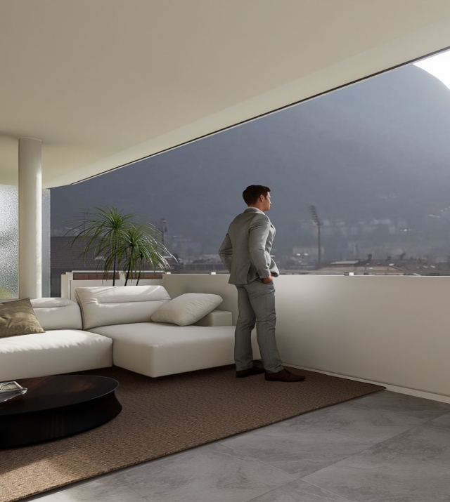 Exklusive Dreizimmerwohnung mit herrlicher Südterrasse, 2. Etage – Bozen Quirein